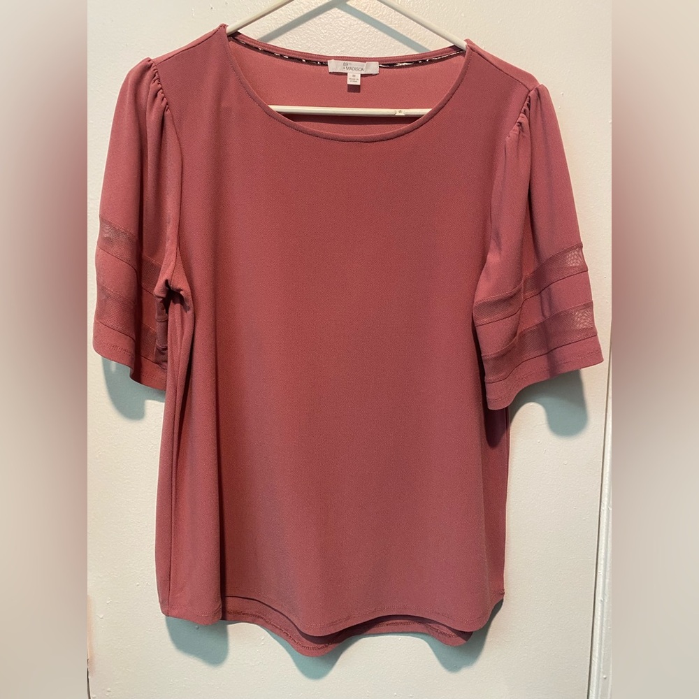 89th & Madison Dusty Rose Blouse